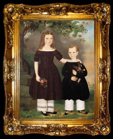 framed  unknow artist Two Children, ta009-2